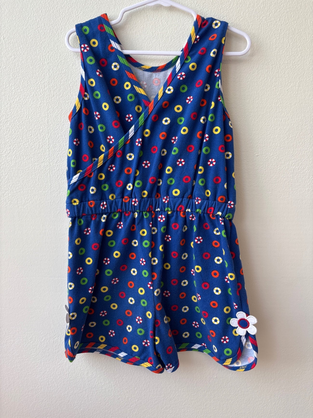 Florence Eiseman | 6 | Blue Romper with Rings