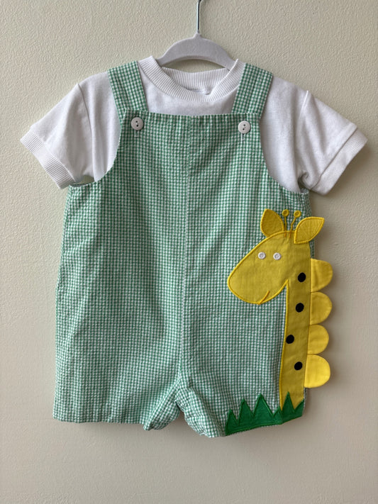 Florence Eiseman | 9 Months | 2 PC - Green - Giraffe