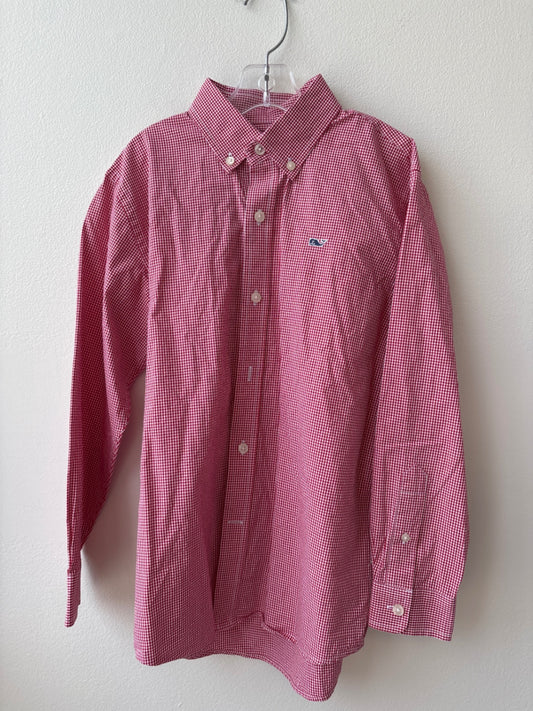 Vineyard Vines | 8/10 | Shirt - Red - Gingham Whale Shirt