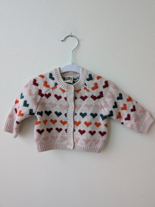 Bon Ton | 6M | Sweater - Pink - knit hearts