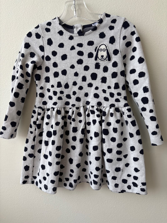 Petit Bateau | 4T | Dress - White - Jean Jullian - Polka Dots