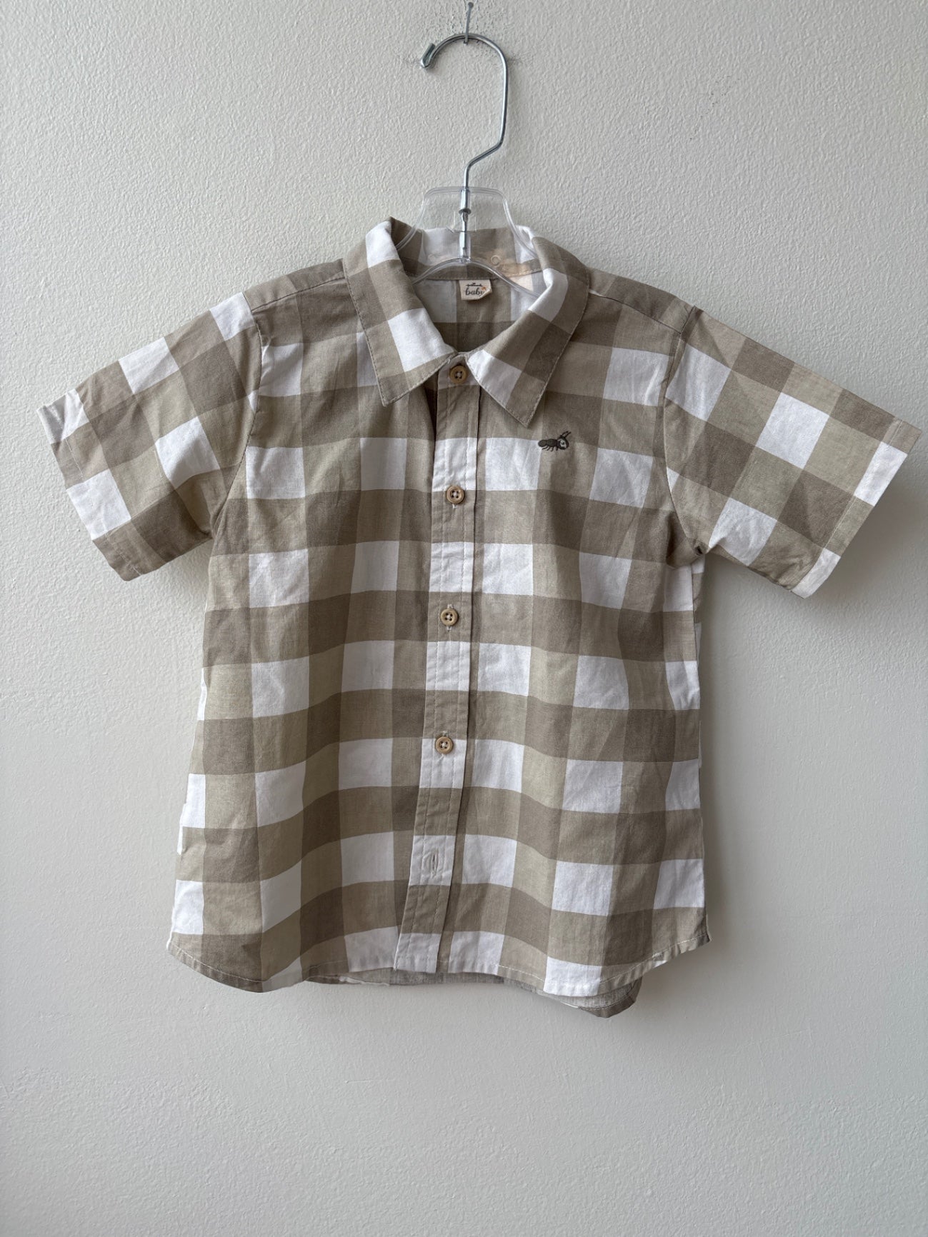 Hallmark Baby | 3T | Shirt - Beige - Gingham