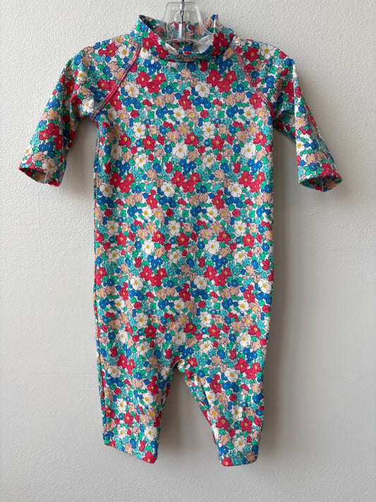 Mini Boden | 6-12 months | Swim - Multicolor - Floral Rashguard
