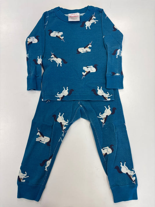 Hanna Andersson | 2T | Pajamas - Blue - Unicorns
