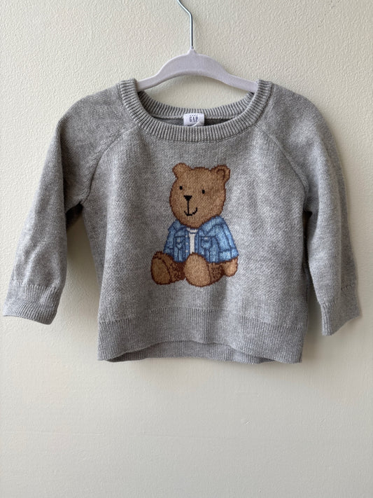 Gap | 6 -12 Months | Sweater - Gray - Bear