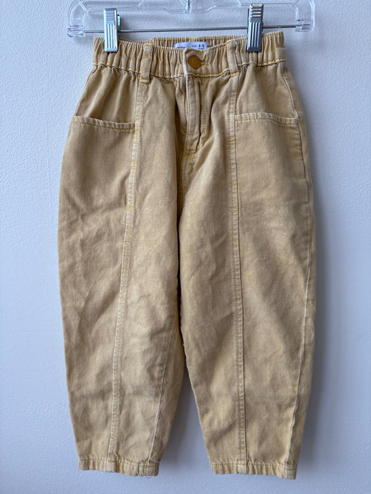 Zara | 4/5 | Pants - Yellow - Denim
