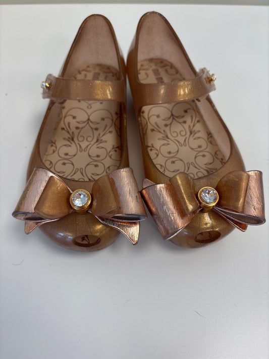 Mini Melissa | 10 | Shoes - Gold - Bow Jelly