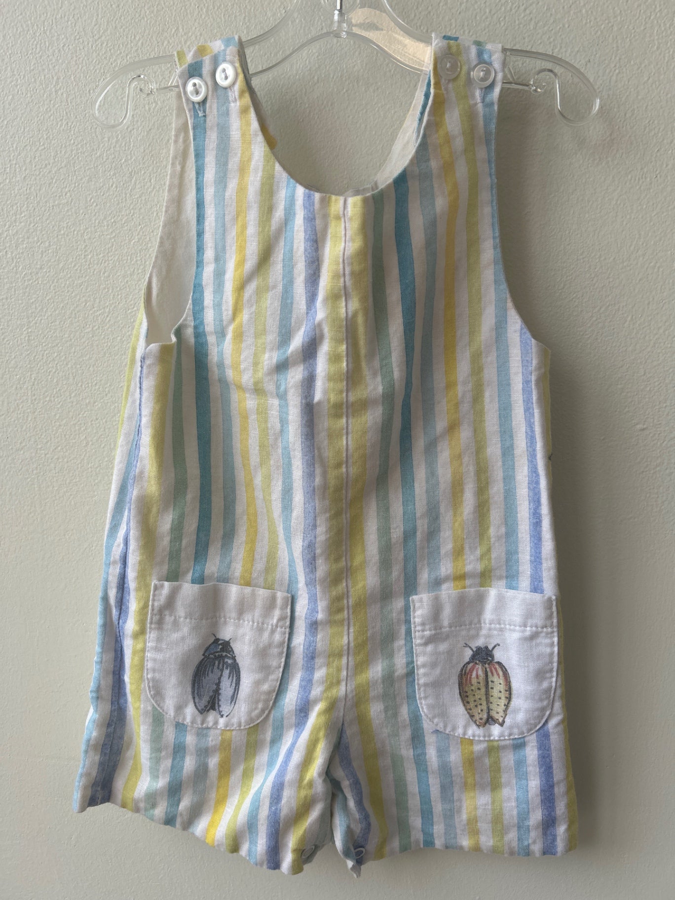 Smockingbird | 12 Months | Romper - Multi-Color - Stripe