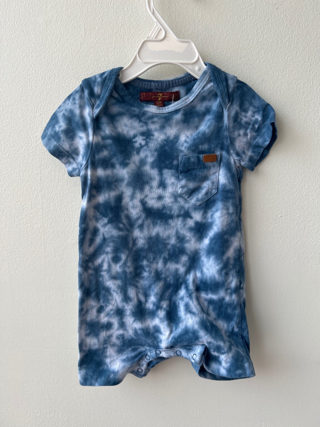 7 for All Mankind | 12 Months | Romper - Navy - Tie Dye