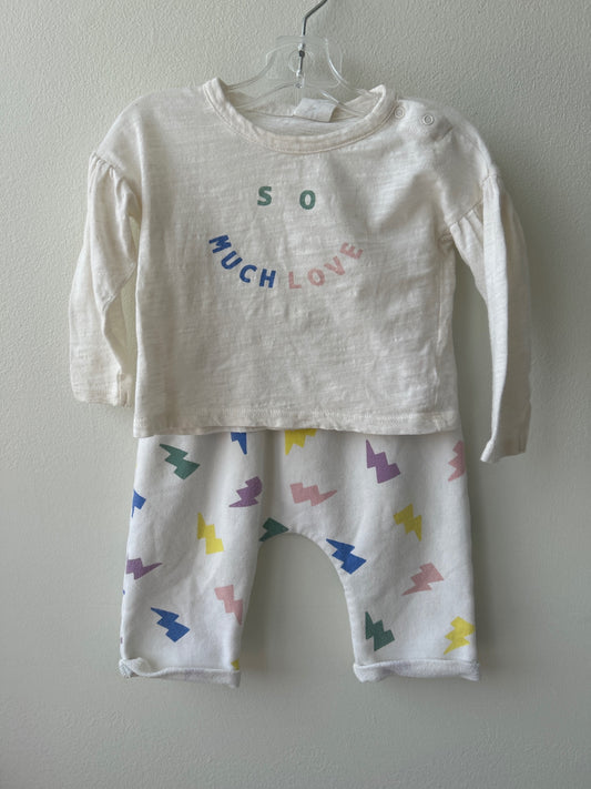 stem | 9 Months | 2 PC - White - Graphic