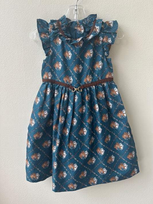 Janie and Jack | 2T | Dress - Green - horse
