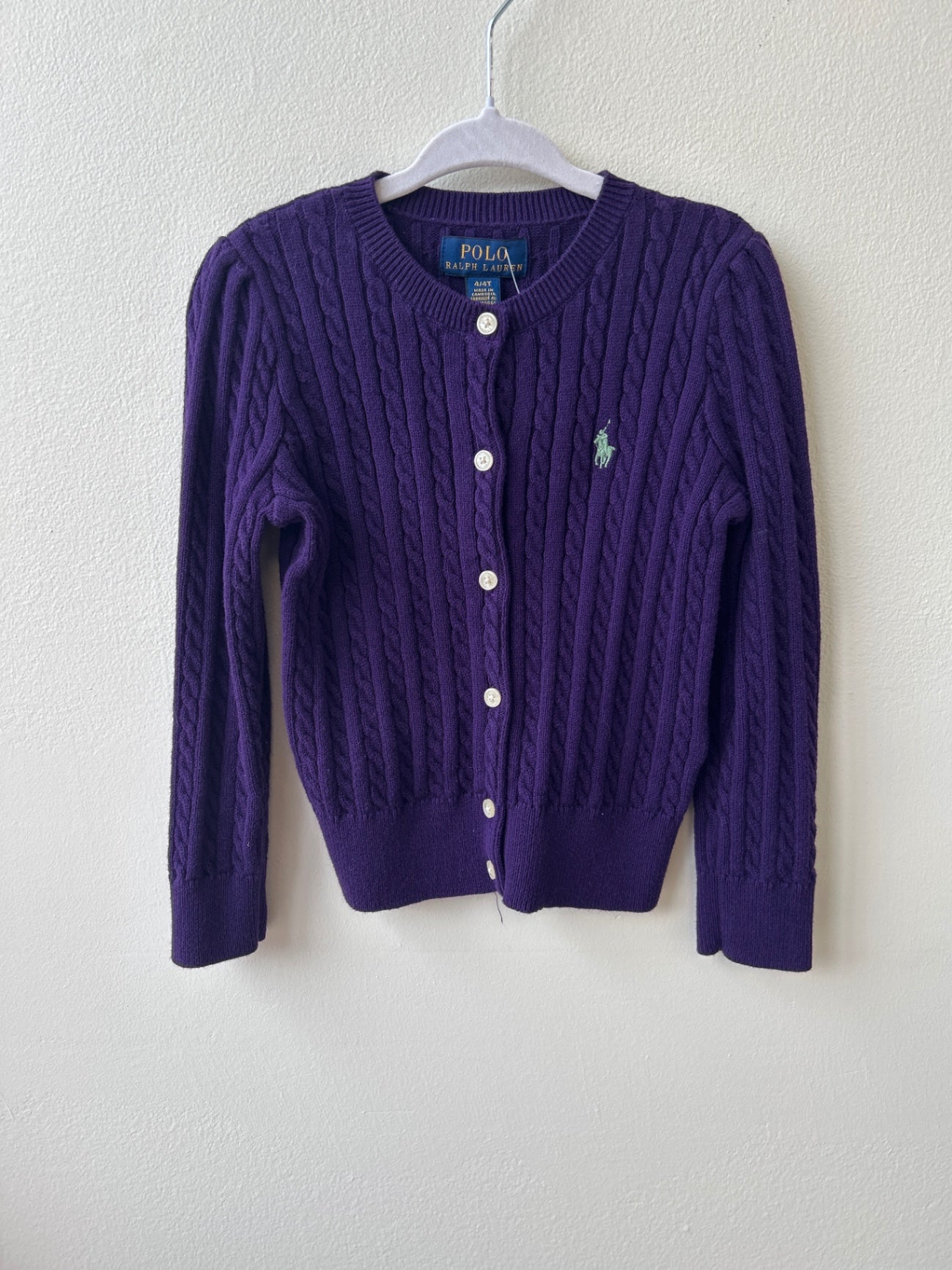 Polo | 4T | Sweater - Purple -
