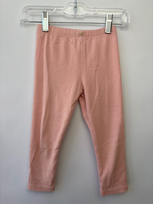 Zara Leggings - Pink Ribbed | size 2T/3T