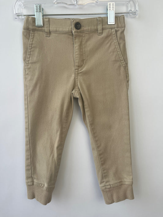 Janie and Jack Twill Pants - Khaki Joggers | size 2T