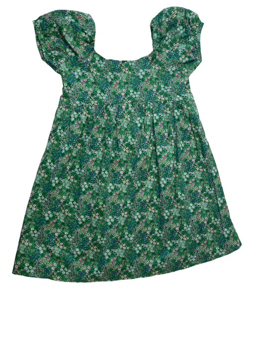Janie and Jack Dress - Green Floral | size 5