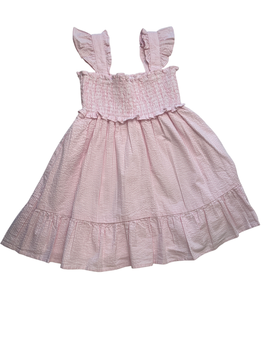 Janie and Jack Dress - Pink Gingham | size 5