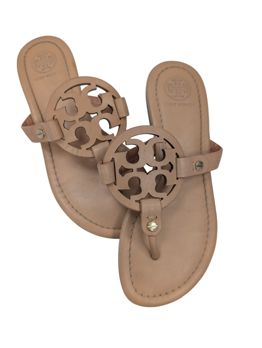 Tory Burch Sandals - Beige Miller Leather | size 4