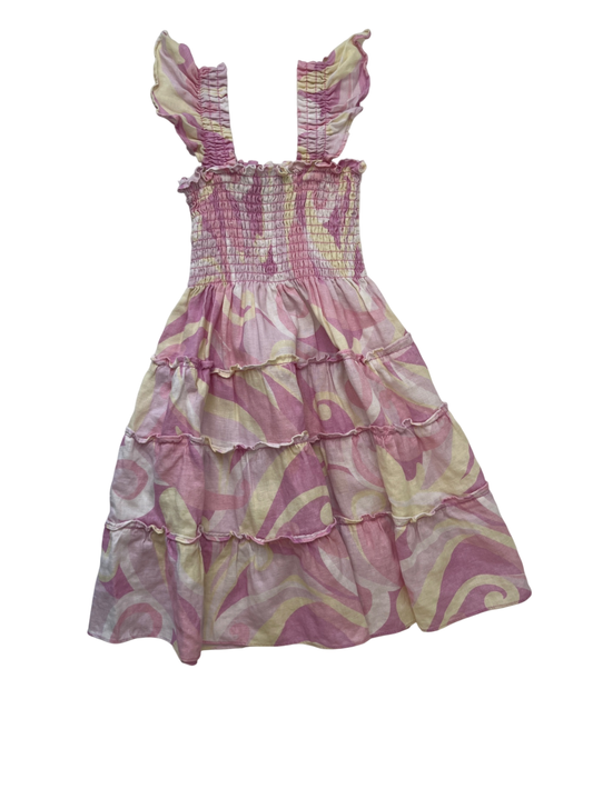 Hill House Dress - Pink and Purple Swirl | size 5/6