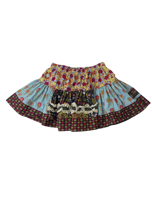 Matilda Jane Skirt - Blue - Forest Pattern | size 2T