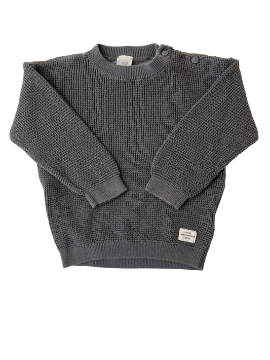 H&M Sweater - Grey Knit | size 12 Months
