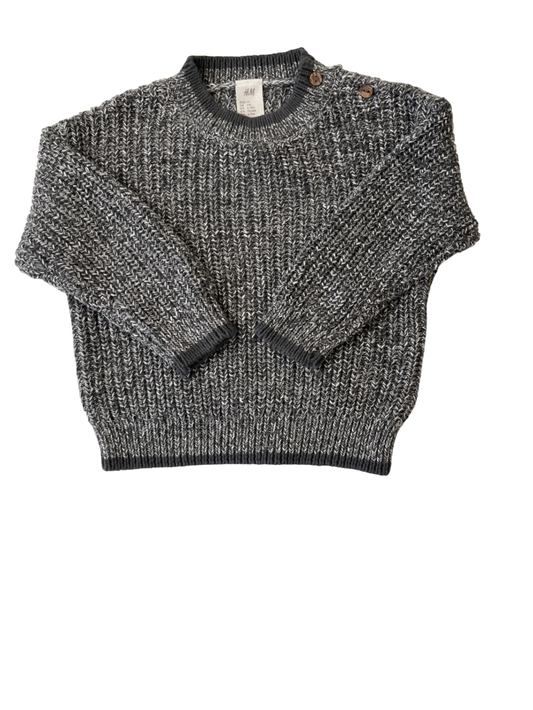 H&M Sweater - Grey Knit | size 9 Months