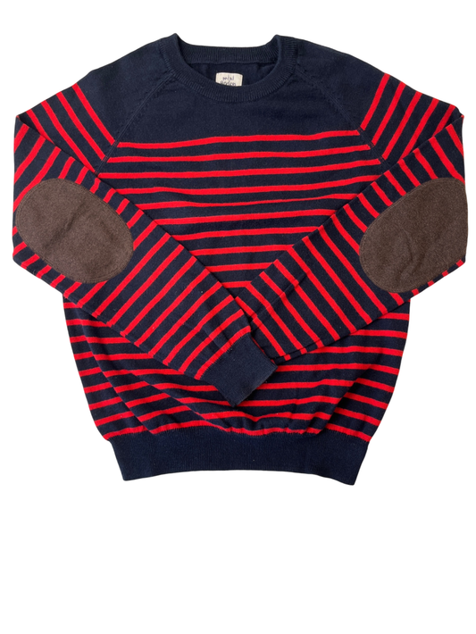 Mini Boden Sweater - Navy Knit Stripes | size 9 - 10
