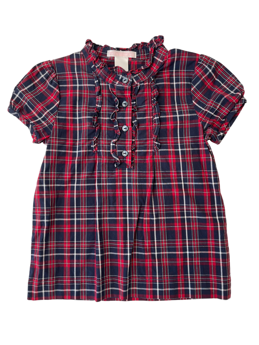 Janie and Jack Dress - Blue & Red Plaid | size 4T