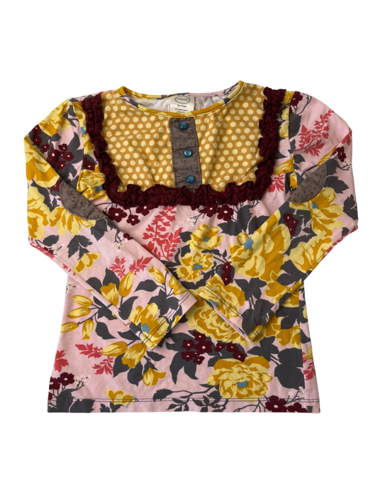 Persnickety Shirt - Pink- Floral | size 8