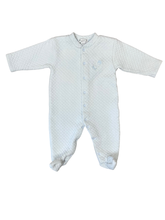 Kissy Kissy | 6 - 9 Months | Onesie - Blue - rattle