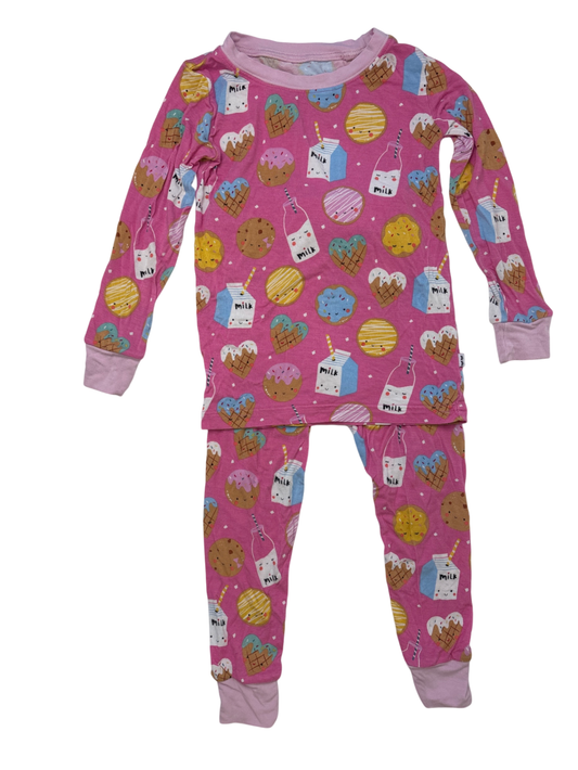 Little Sleepies Pajamas - Milk & Cookies Two-Piece Pajama Set Bamboo | size 2T
