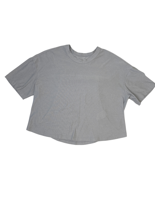 Old Navy Active T-Shirt - Gray CloudMotion Cropped Performance | size 6/7
