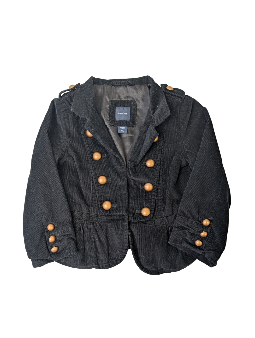babyGap Jacket - Black Corduroy | size 3T