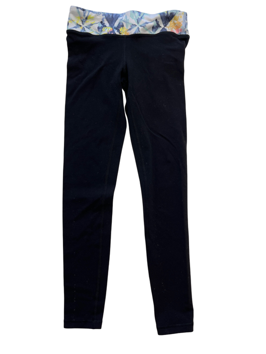Ivivva Leggings - Black Reversible | size 7