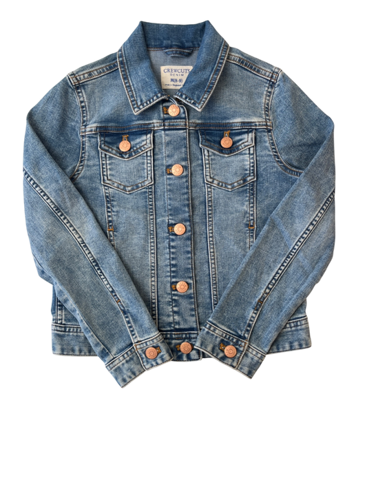 Crewcuts Jacket - Blue Denim | size 8-9