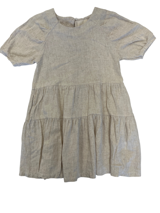 Vignette Dress - Cream Linen | size 8