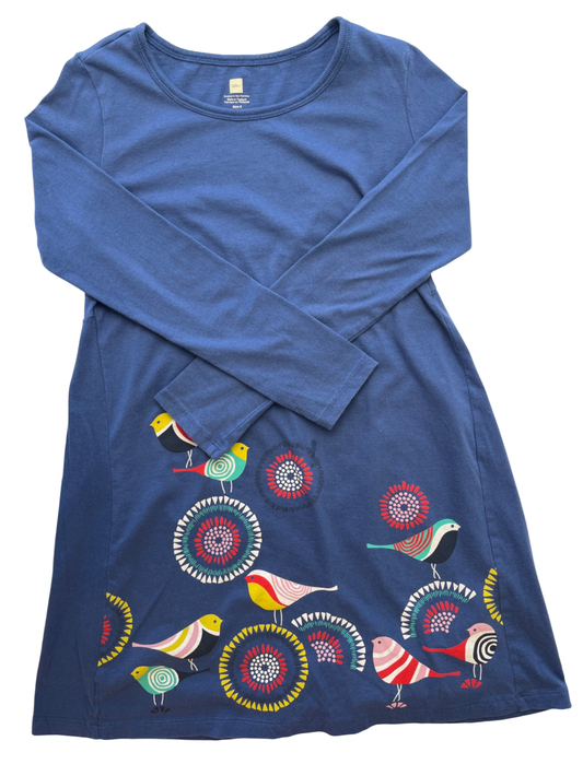 Tea Dress - Blue Birds | size 8