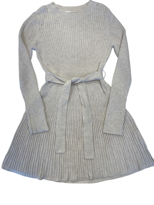 Abercrombie Kids Dress - Cream Ribbed Knit | size 9/10