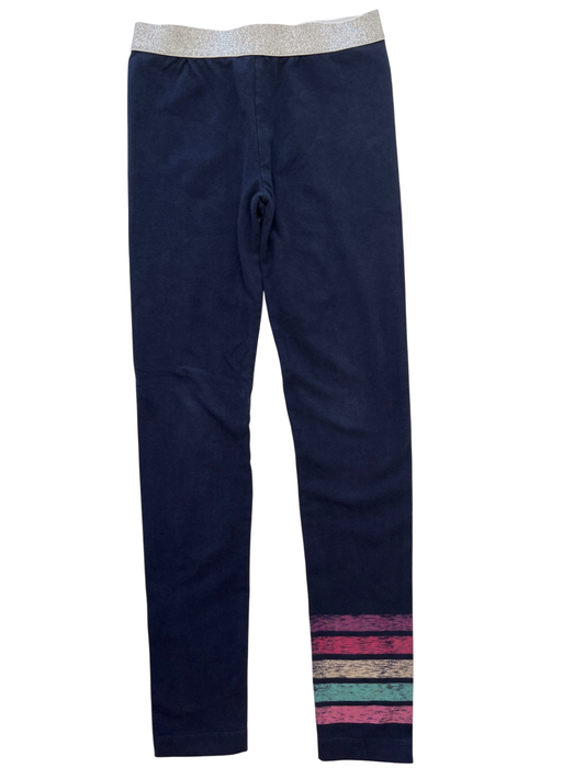 Hatley Leggings - Navy Sparkle Waist | size 8