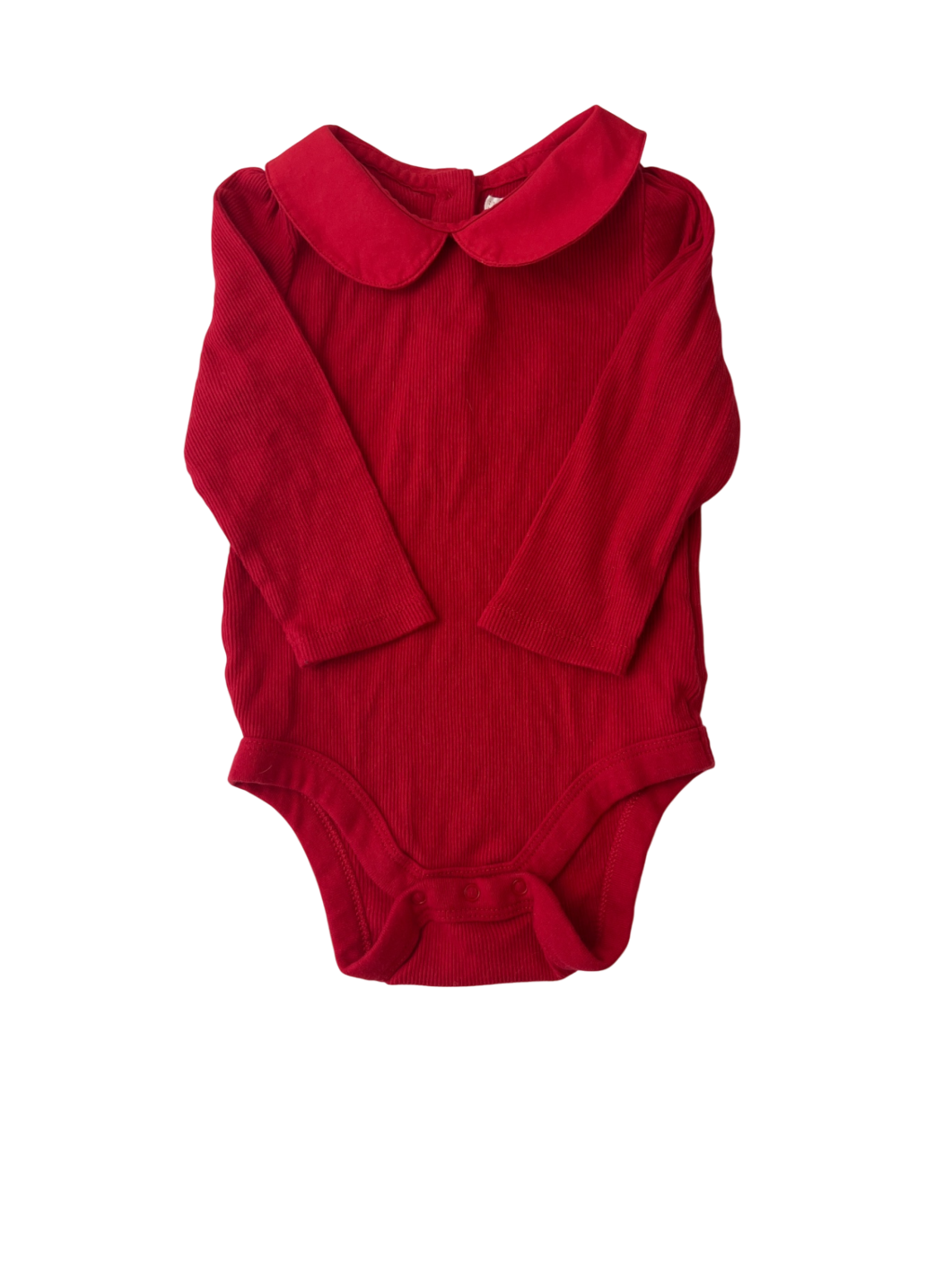 Baby Gap Romper - Red Ribbed | size 6-12 months