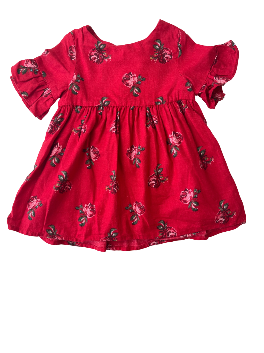 Baby Gap Dress - Red - Roses | size 6-12 months