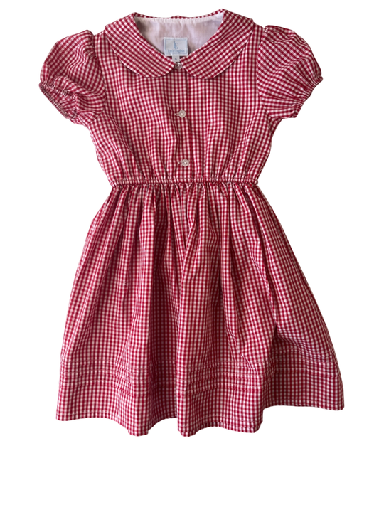 Little English Dress - Red Gingham | size 6