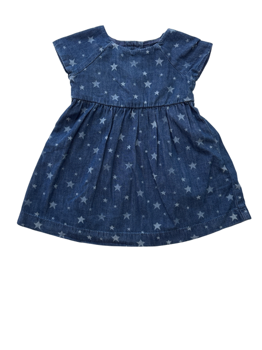 BabyGap Dress - Blue stars - 100% Cotton | size 18 - 24 Months