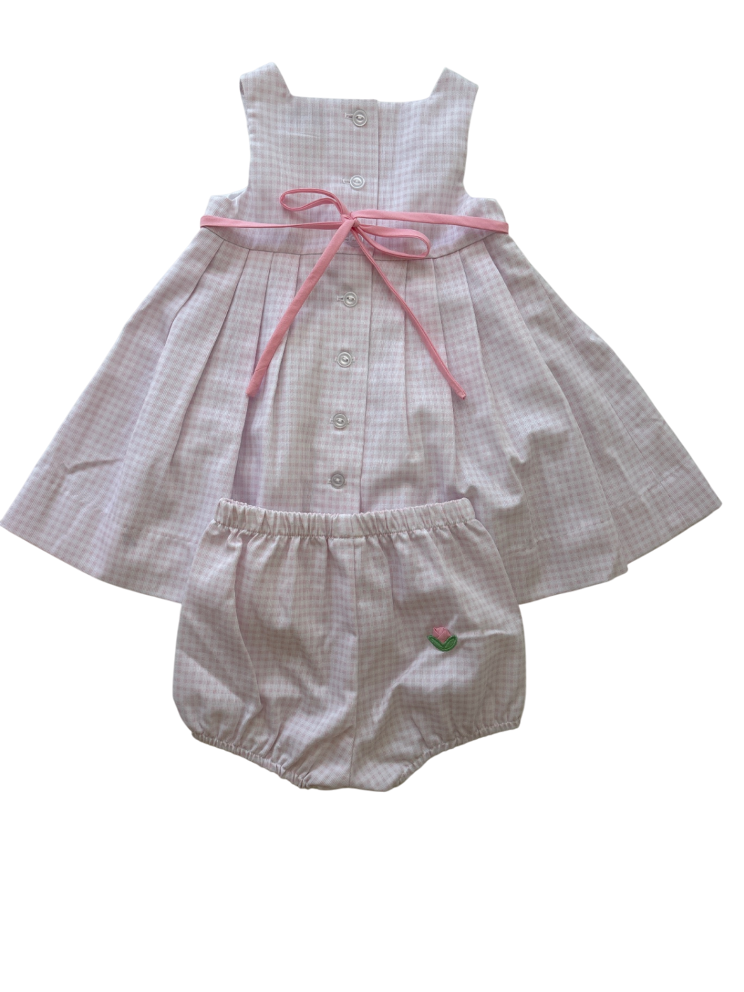 Florence Eiseman Dress - Pink Pleated w/ bloomers | size 18 Months