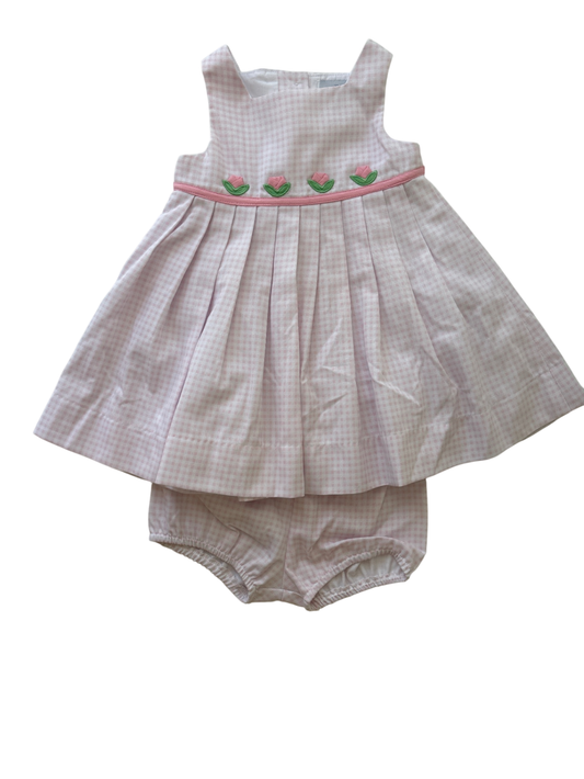 Florence Eiseman Dress - Pink Pleated w/ bloomers | size 18 Months