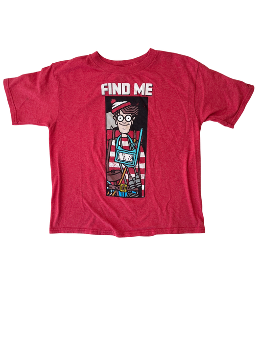 Where's Waldo Shirt - Red - Waldo Graphic | size 8