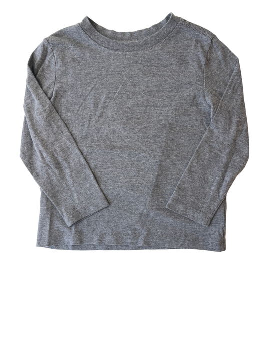 Old Navy Long Sleeve T-Shirt - Grey Solid | size 5T