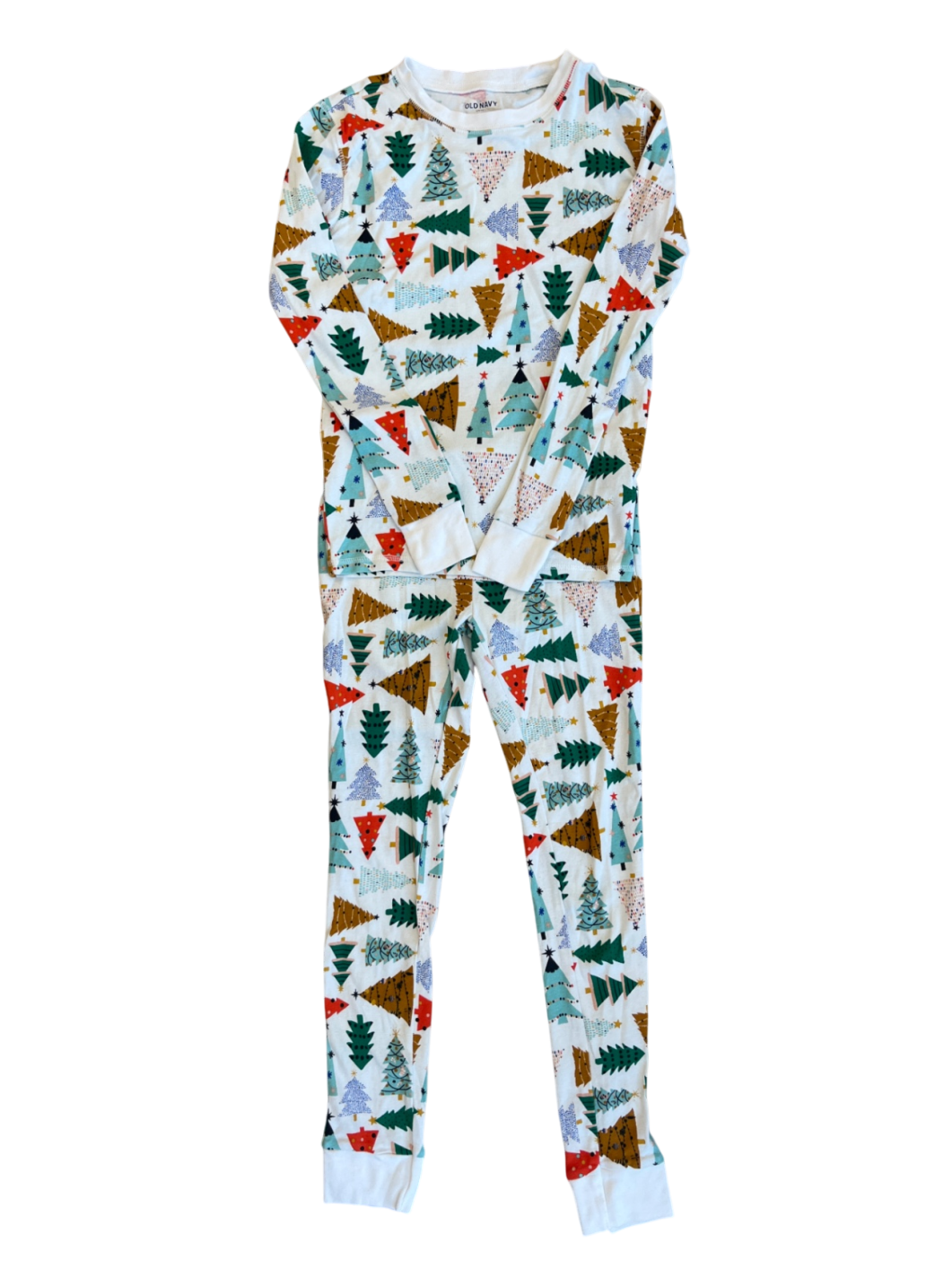 Old Navy 2 Piece Ensemble - Multicolor Christmas Trees | size 12
