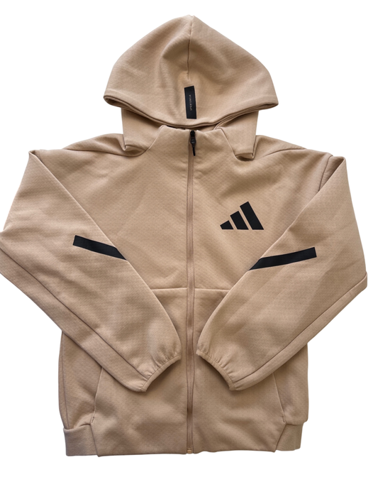Adidas Sweatshirt - Tan Hoodie | size M