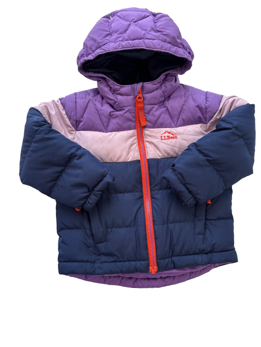 LL Bean Coat - Purple Down Fleece Lined | size 3T