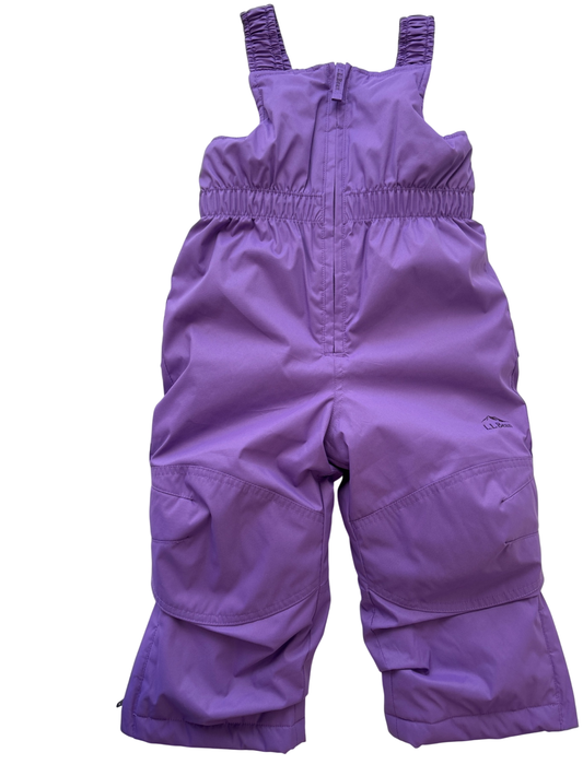 LL Bean Snowpants - Purple Down Snow Bibs | size 3T